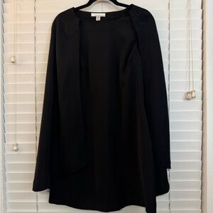 Elegant Black Cape Dress